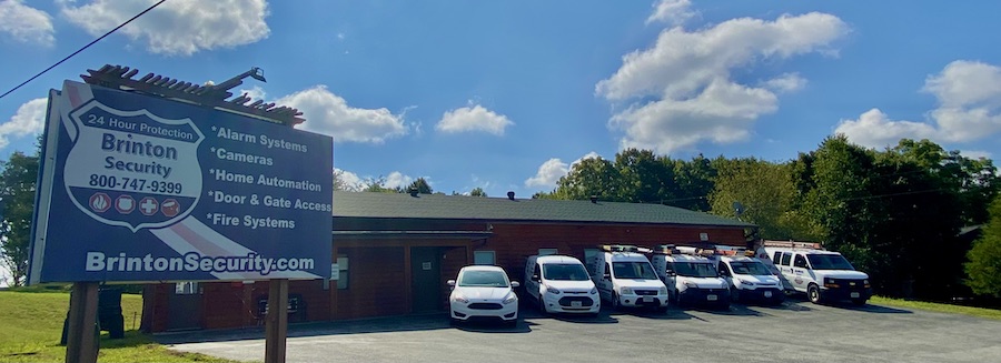 Brinton Security Office Front with Vehicles